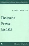 Deutsche Presse bis 1815